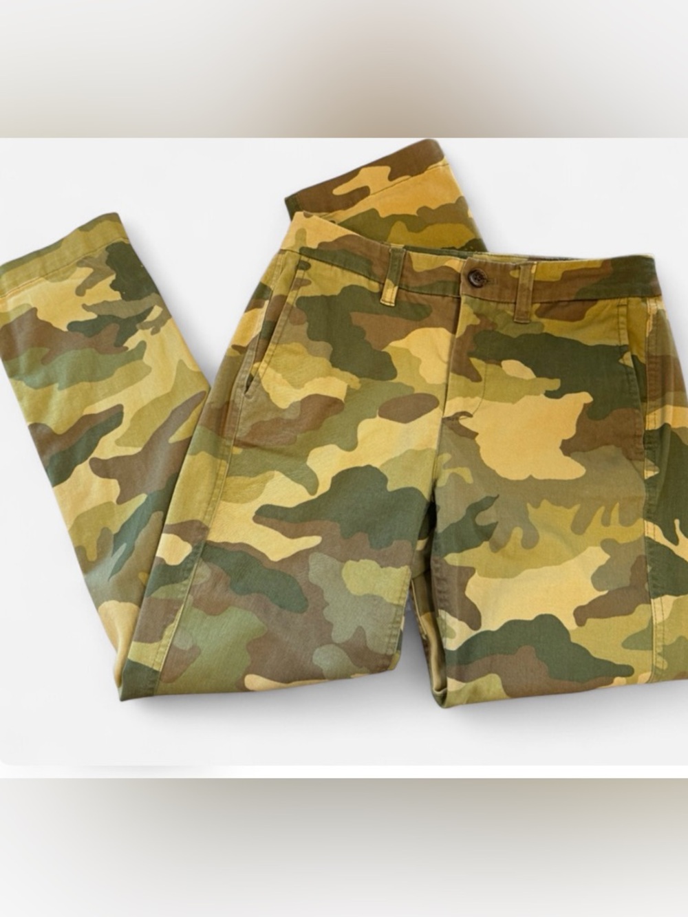 J. Crew Slim Straight Camo Print Chino Pants